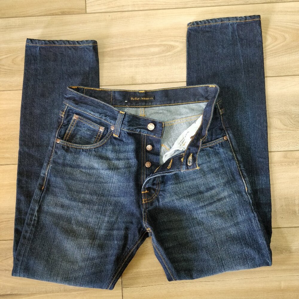 Nudie Jeans Steady Eddie Dark blue 30x30